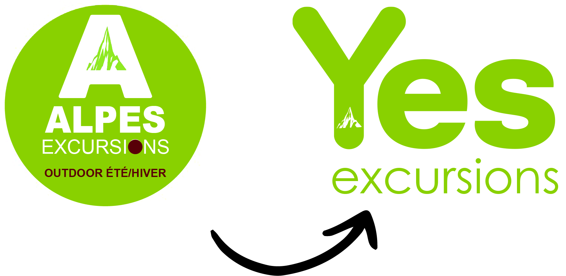 logo alpes excursion vers yes excursions