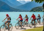 Image vélo tour lac